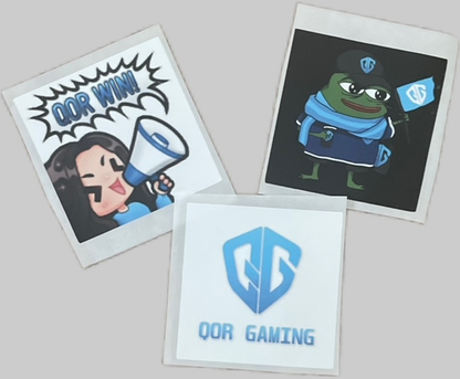 NEW Qor Gaming Sticker Pack